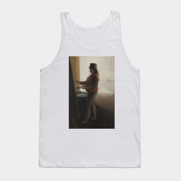 Self-Portrait at the Easel by Francisco Goya Tank Top by Classic Art Stall